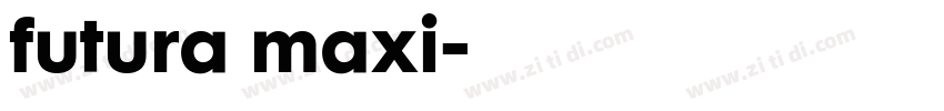 futura maxi字体转换